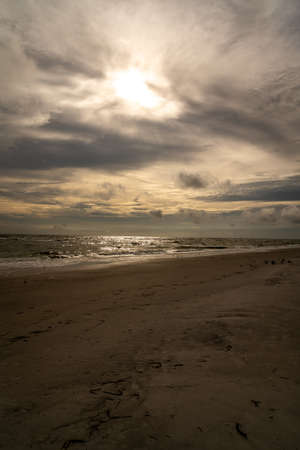 The wonderful smooth sand of Treasure Island beach Florida.の写真素材