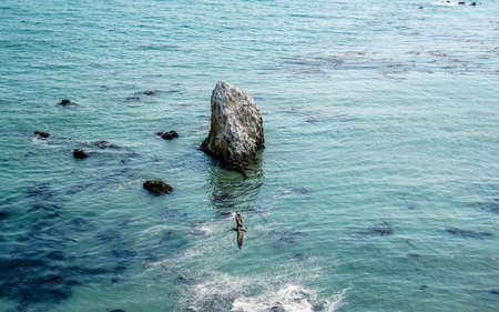 The diverse coastline of southern California is quite amazing.の写真素材