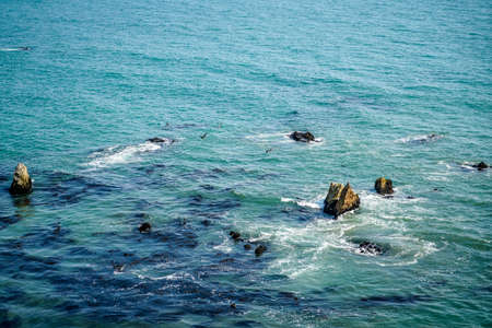 The diverse coastline of southern California is quite amazing.の写真素材