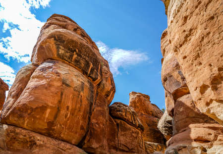 A look around Colorado's National Monument Park near Grand Junctionの写真素材