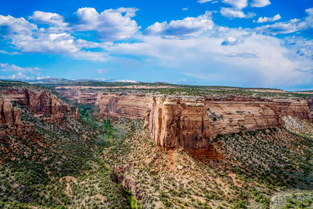 A look around Colorado's National Monument Park near Grand Junctionの写真素材
