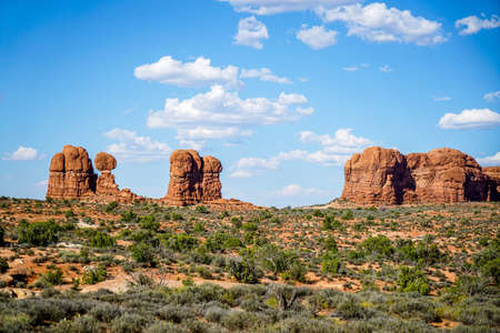 A look around the amazing Arches National Park in southern Utah.の写真素材