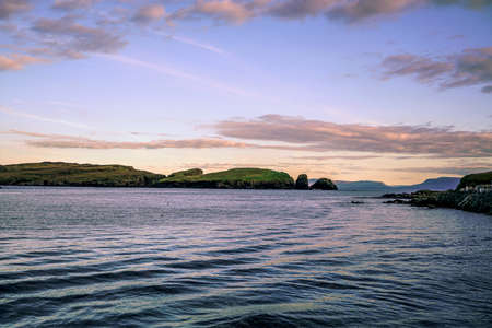 A small harbor in Carrick Ireland County Donegal.の写真素材
