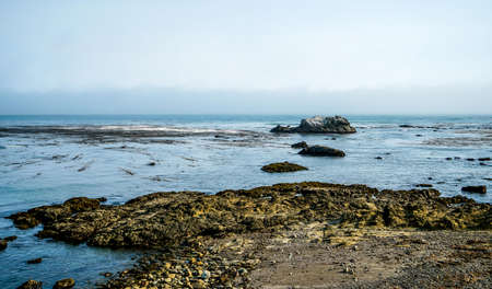 Some of the coastline of Northern California around Big Sur.の写真素材