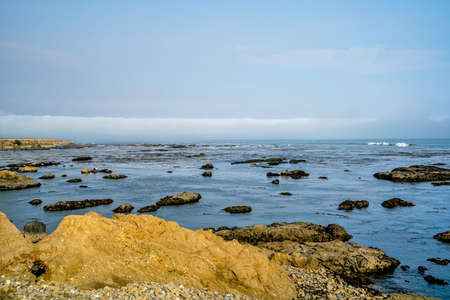 Some of the coastline of Northern California around Big Sur.の写真素材