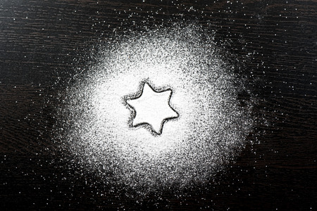 Christmas Sugar decoration backgroundの写真素材