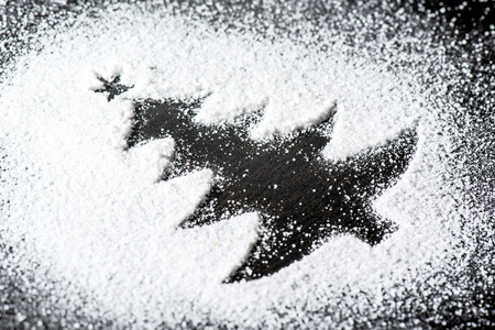 Christmas Sugar decoration backgroundの写真素材