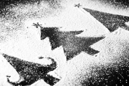 Christmas Sugar decoration backgroundの写真素材