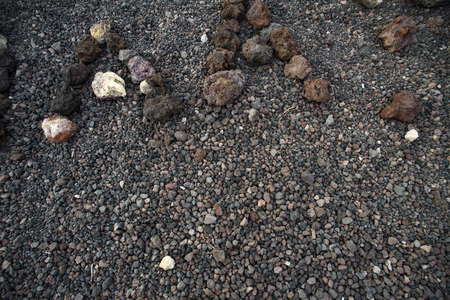 Detail of the rocks on the volcano Etna, Sicily, Italyの写真素材