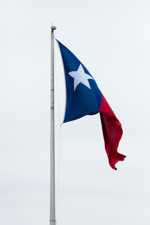 Texas Flag Wavingの写真素材
