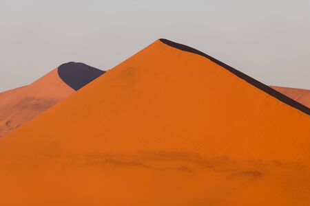 Red sand dunes in Sesriem, Namibia.の写真素材
