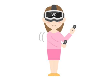 VR gogglesのイラスト素材