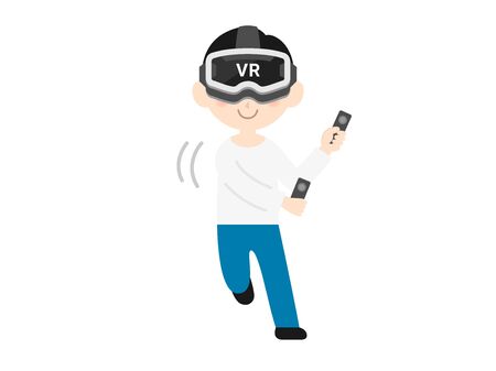 VR gogglesのイラスト素材