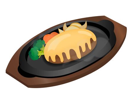 Hamburger steakのイラスト素材