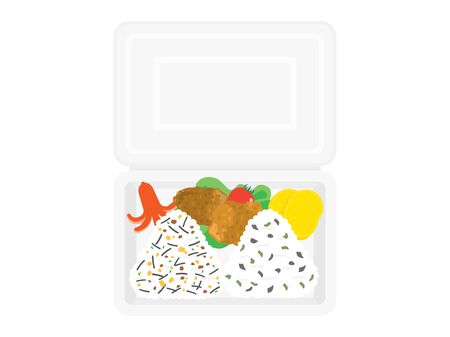 Illustration of Japanese bento.のイラスト素材
