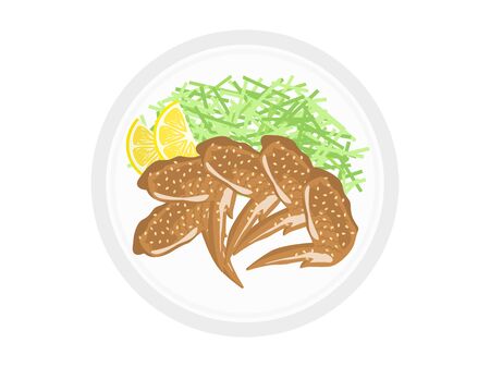 Chicken wingのイラスト素材