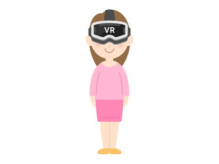 VR gogglesのイラスト素材