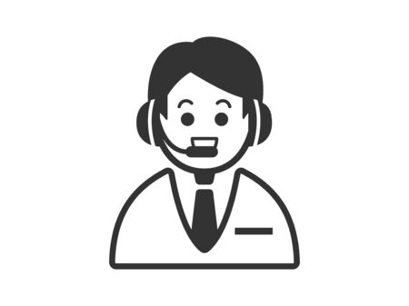 Operator icon - Illustrationのイラスト素材