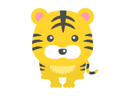 Illustration of a tiger character.のイラスト素材