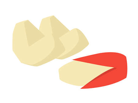 Illustration of peeled apples.のイラスト素材