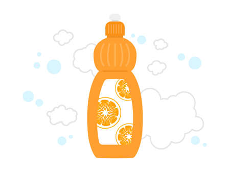Illustration of dishwashing detergent.のイラスト素材