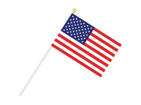 An illustration of the American flag.のイラスト素材
