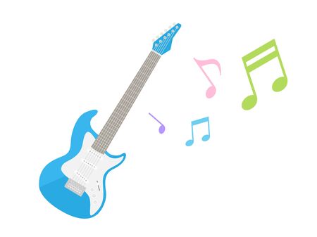 Electric Guitar Illustrationsのイラスト素材