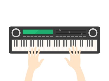 Electronic pianoのイラスト素材