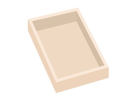 Wooden boxのイラスト素材