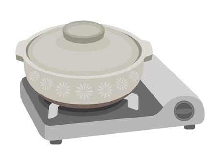 Gas cooktopsのイラスト素材