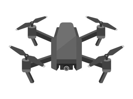 Black Drone Illustrationのイラスト素材