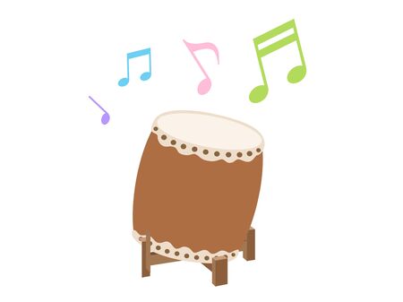 Japanese drumのイラスト素材