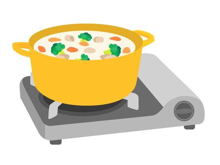 Gas cooktopsのイラスト素材