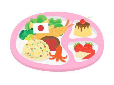 Children lunchのイラスト素材