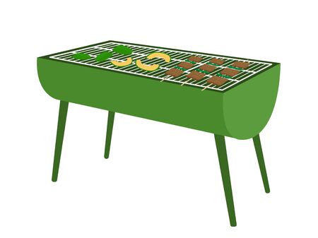 Illustration of barbecue stove.のイラスト素材