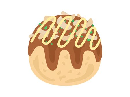 Illustration of takoyaki.のイラスト素材