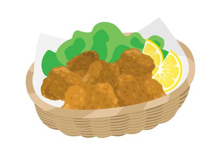 Chicken basketのイラスト素材
