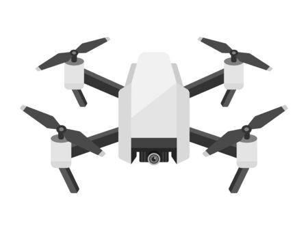Illustration of drone aircraftのイラスト素材