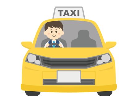 Taxi Illustrationsのイラスト素材