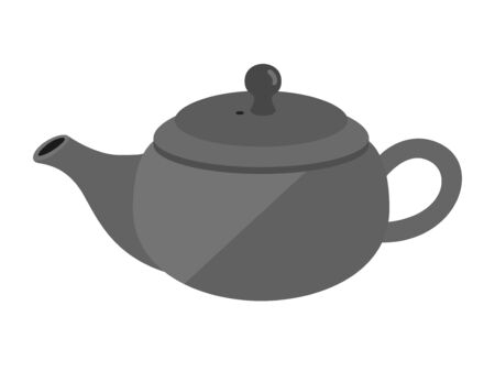 Illustration of a Japanese teapot.のイラスト素材