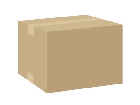 Cardboard boxのイラスト素材