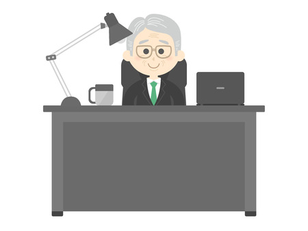 Desk workのイラスト素材