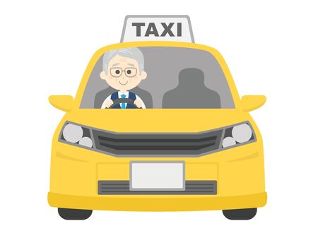 Taxiのイラスト素材