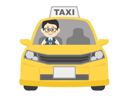 Taxiのイラスト素材