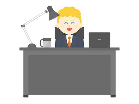 Desk workのイラスト素材
