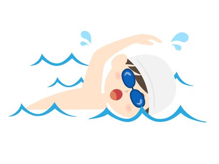 Swimmingのイラスト素材