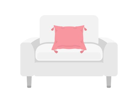 Single Sofa Illustrationのイラスト素材