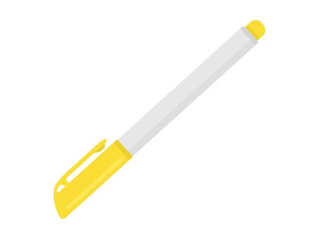 Illustration of yellow markersのイラスト素材