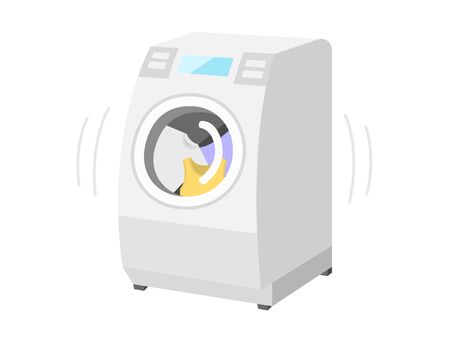 Illustration selected in the washing machineのイラスト素材