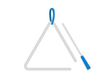 Triangle Instrument Illustrationsのイラスト素材